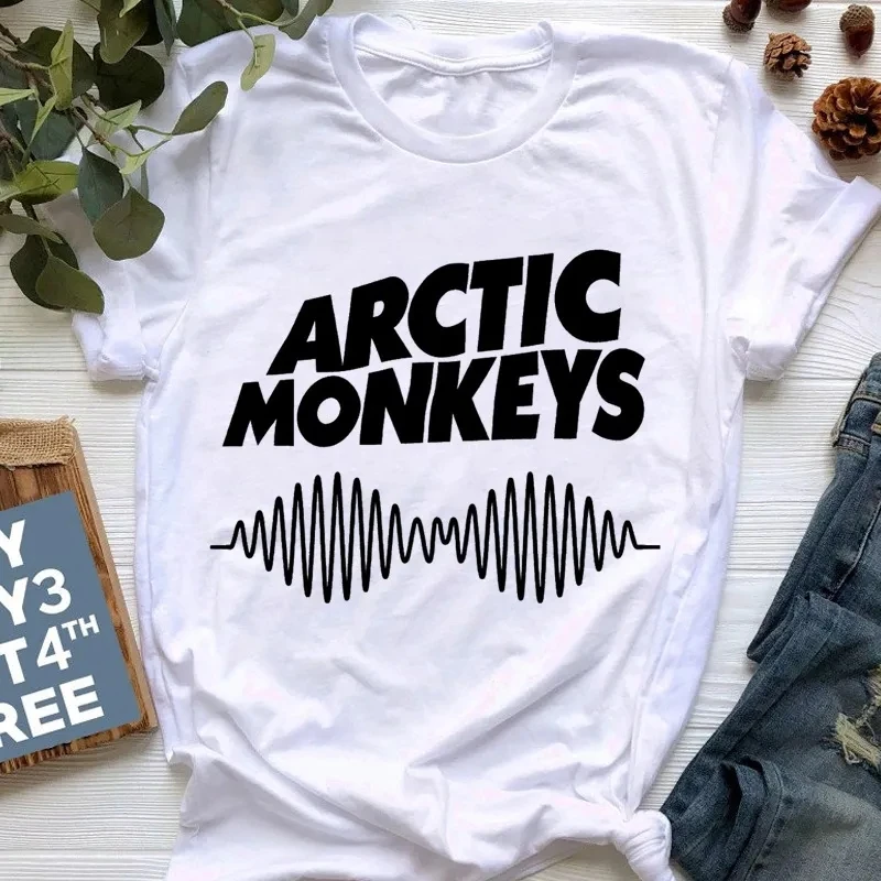 Фото Футболка с принтом Arctic monkey World Tour 2023, мужская рубашка с принтом обезьяны Arctic, концерты Arctic monkey Rock Band, поклонники Arctic monkey Gi №5