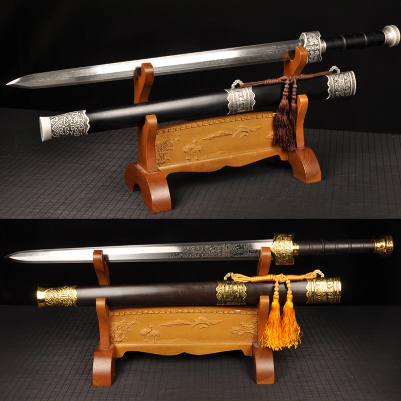 Китайский меч складное стальное лезвие 8 сторон кунг-фу боевое искусство