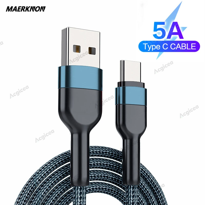 

Кабель USB Type C для Xiaomi Redmi, Samsung, Huawei Mate 30, 5 А