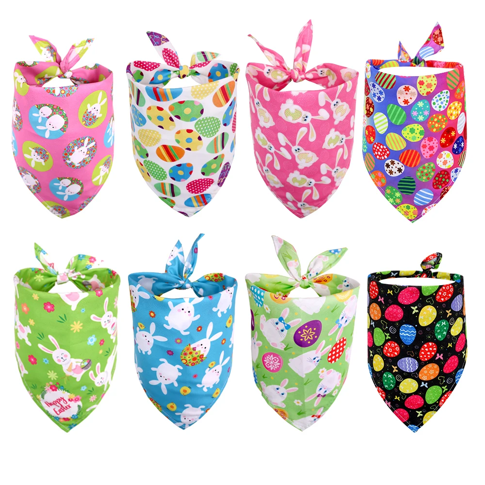 

Puppy Bibs Bandanas For Accessories Dogs Grooming Small Dog Pet Cats Dog Easter Scarf Dog Bandana For 30pcs Rabbbit Dogs Pet