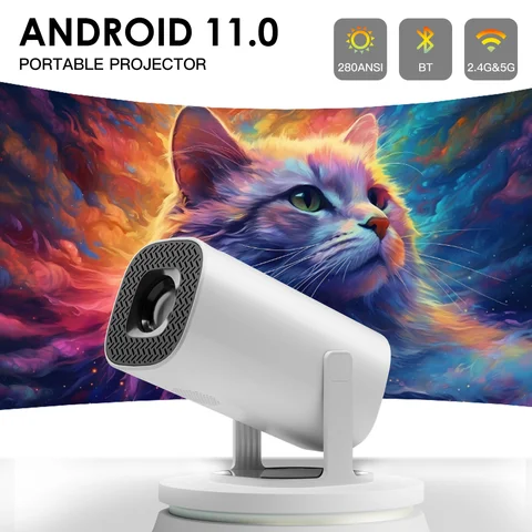 TOPSION умный проектор на Android P30 Android 11 WiFi6 поддержка 4K BT5.0 проектор 1280*720P домашний кинотеатр портативный мини-проектор