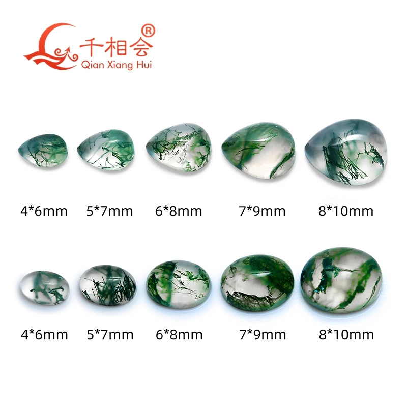 Кабошон в форме груши 4*6 мм 8*10