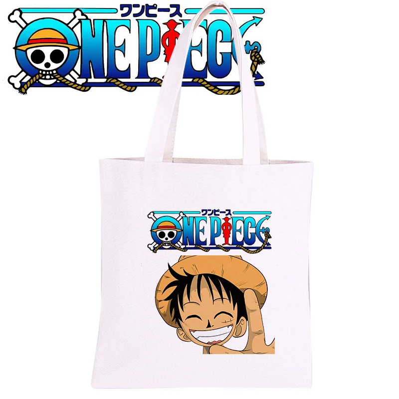 Цельная обезьянка D. Luffy Roronoa Zoro Nami Женская Холщовая Сумка для покупок через плечо