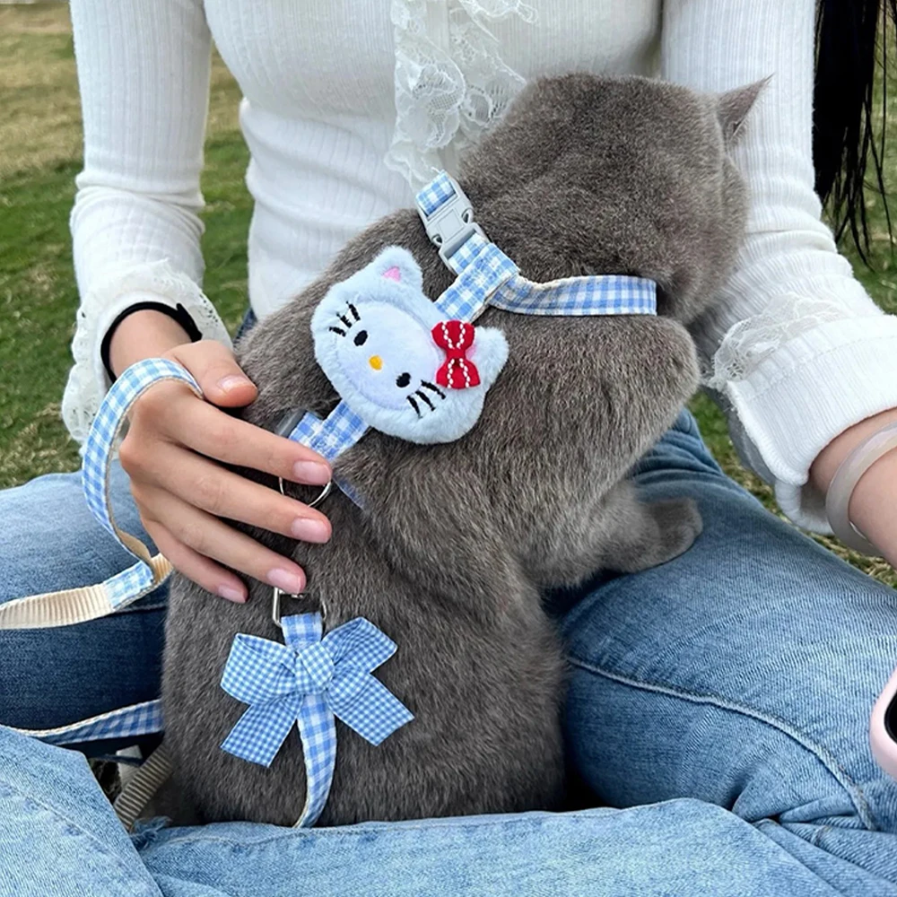 Милый ремешок для домашних животных Hello Kitty аниме Sanrio поводок кавайная