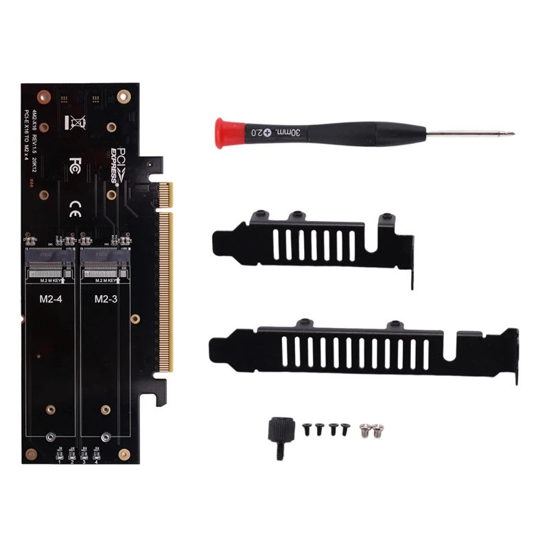 

JEYI Ihyper M.2 X16 TO 4X NVME PCIE3.0 GEN3 X16 TO 4XNVME RAID CARD PCI-E VROC CARD RAID hyperm.2x16 M2X16 4X X4 Nvmex4 RAID