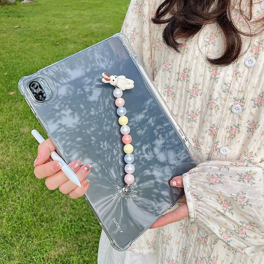 Новинка для IPadPro 2015 защитный чехол IPadPro2017 воздушная подушка слот для ручки 12,9 дюйма A1584/A1821 прозрачный кролик с подвесной цепочкой