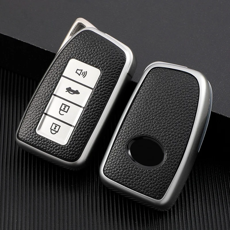 

New TPU Leather Car Remote Key Case Cover Shell For Lexus NX 200 NX300H RX 350 450H ES 350 ES 300h Bag Auto Keychain Accessories