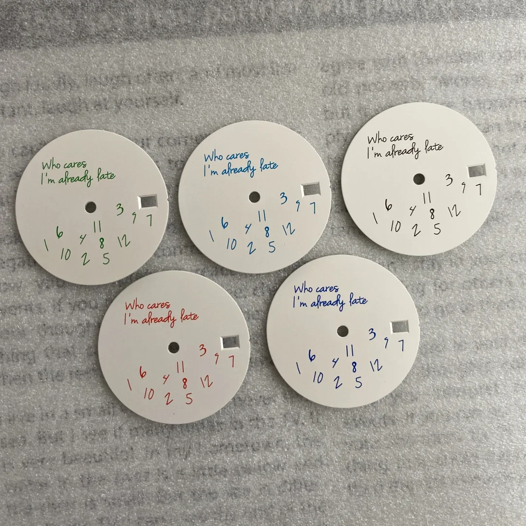 NH35 циферблат 28 5 мм зеленый светящийся для часов NH36 4R35 4R36 механизм автоматические