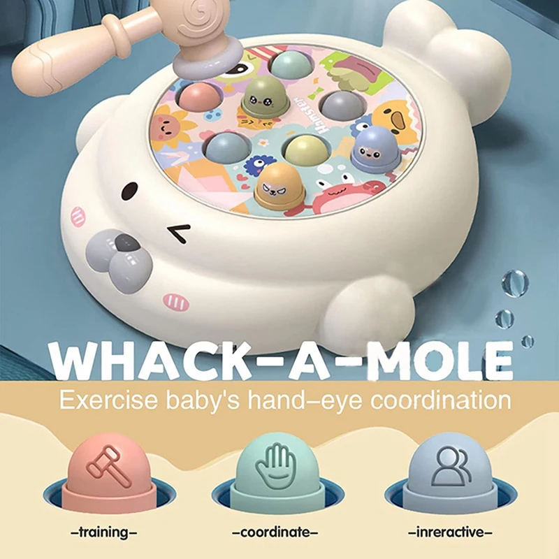 Children Early Educational Toy Music Whack A Mole Game For Boys Toddler Kid