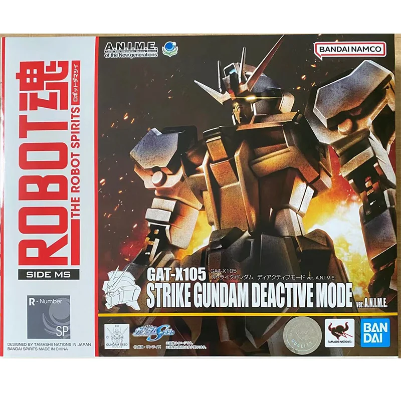 

100% In Stock Original BANDAI GAT-X105 STRIKE GUNDAM DEACTIVE MODE Anime Action Collection Figures Model Toys
