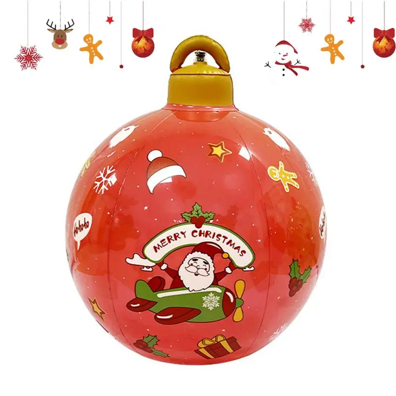 

Large Inflatable Christmas Balls PVC Christmas Decorations Inflatable Light Up Balls 20 Inches Extra Large Christmas Ball For