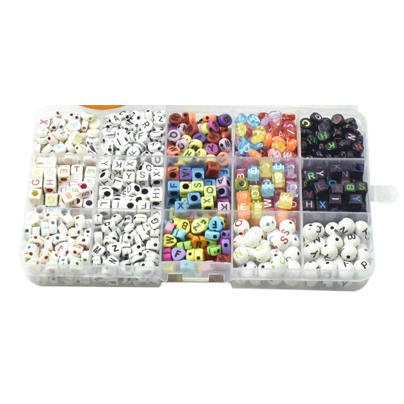 

15 Grids DIY Multicolor Beaded Glass Beads in Bulk Color Beaded Supplies for Jewelry Bracelet Making and Beading