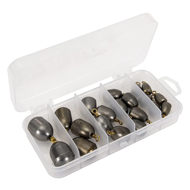 

4pcs Fishing Weight Kit Fishing Sinkers Iron Sinker Weight Fishing Tackle Box