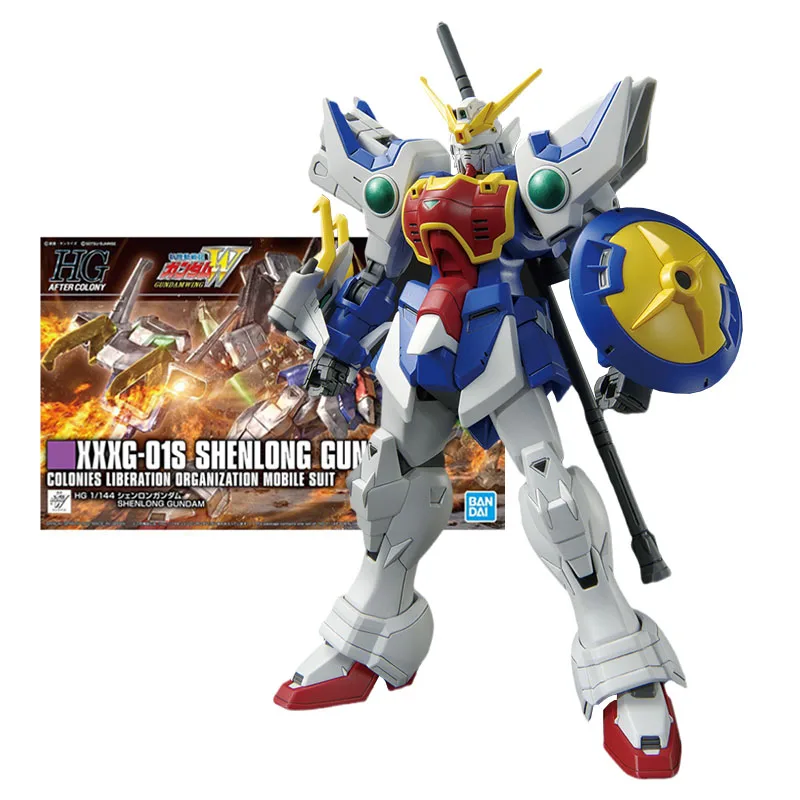 

Набор оригинальных моделей Bandai Gundam аниме фигурки HGUC 1/144 h242 Shenlong Gundam коллекция фигурок аниме экшн-фигурки Детские игрушки