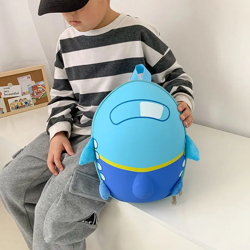 

Cute Cartoon Kindergarten Schoolbag Small Plane Backpack Eggshell Bag Mochila Escolar School Bags Plecak Kids Bag Rugzak Sac