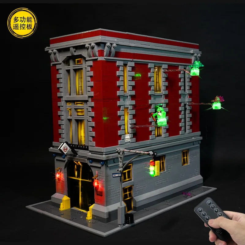 

Only LED Light Kit for 75827 City Street Ghostbusters Firehouse Headquarters (NOT Include The Model) Bricks DIY Decoration