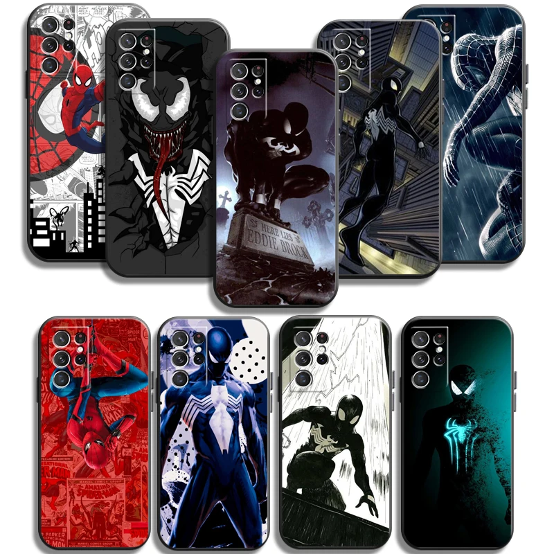 

Marvel Spiderman Phone Cases For Samsung Galaxy S22 Plus S20 S20 FE S20 Lite S20 Ultra S21 S21 FE S21 Plus Ultra Funda Coque