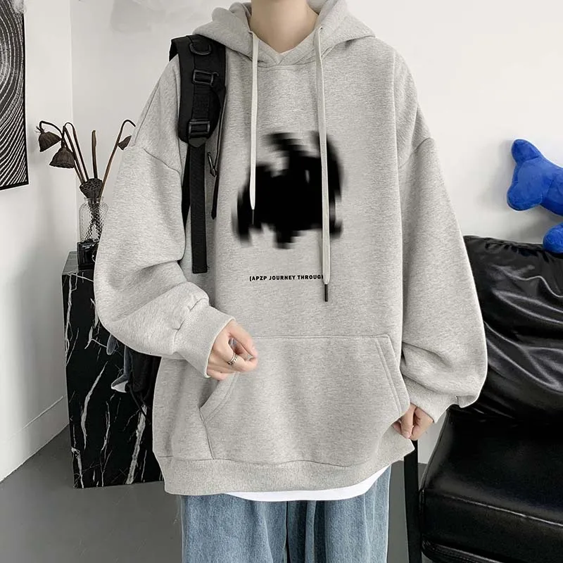 

Y2K Rabbit Hoodies Men Fall New Clothing Drawstring Packets Sweatshirts Unisex Streetwear Hip Hop Male Casual Hooded Pullovers