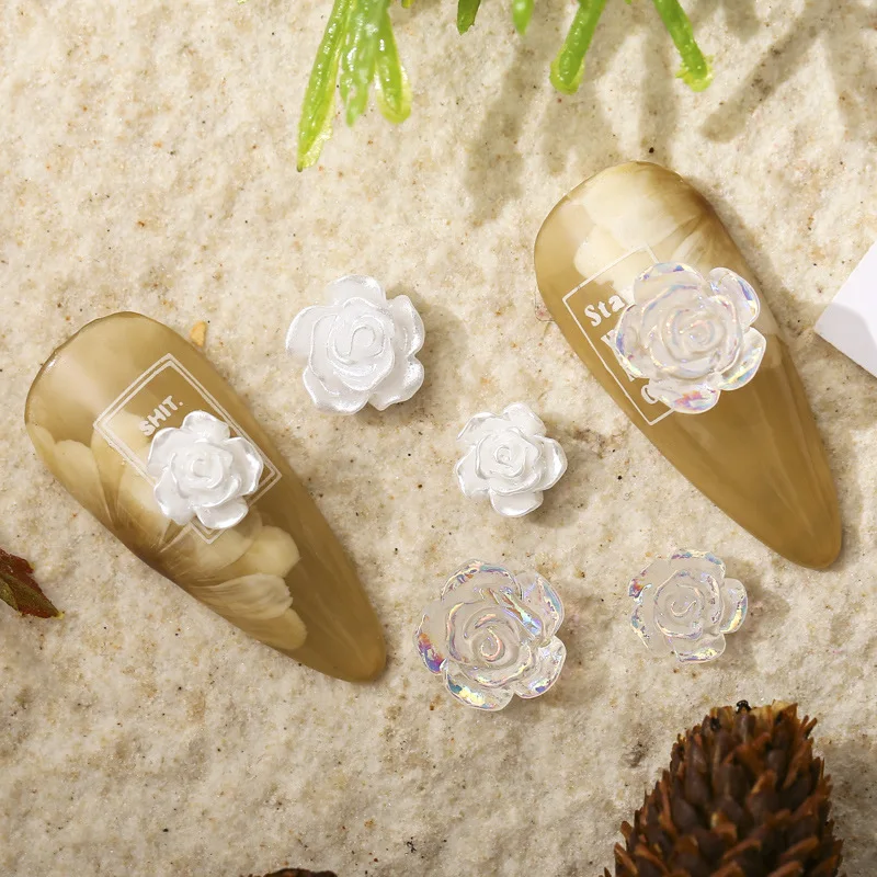 

Nail Mountain жемчуг, камелии пыльца, красочное цветовое AB Aurora Stereo Decoration