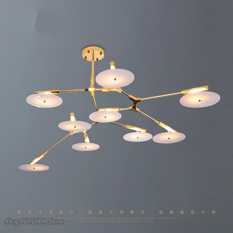 

Modern Hanging Lamp Bedroom Home Decor Light Fixtures Nordic Gold Pendant Lights Luminaire Living Room Pendant LED CD Metal