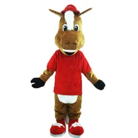 horse mascot costume adult fur plush suit sports furry fursuit fancy dress cosplay animal outfits for marketing and festivals