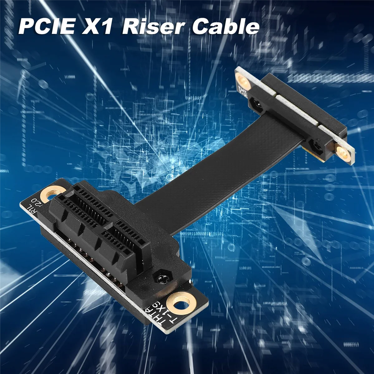 PCIE X1 Riser Cable Двойной 90-градусный прямоугольный удлинительный кабель PCIe 3.0 — 8