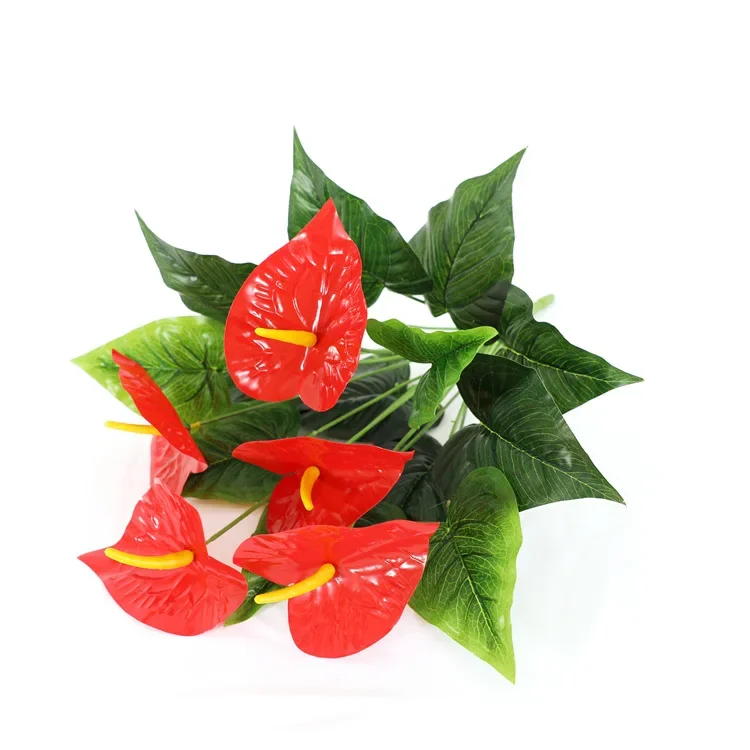 

Искусственные цветы мerylover, красный антуриум