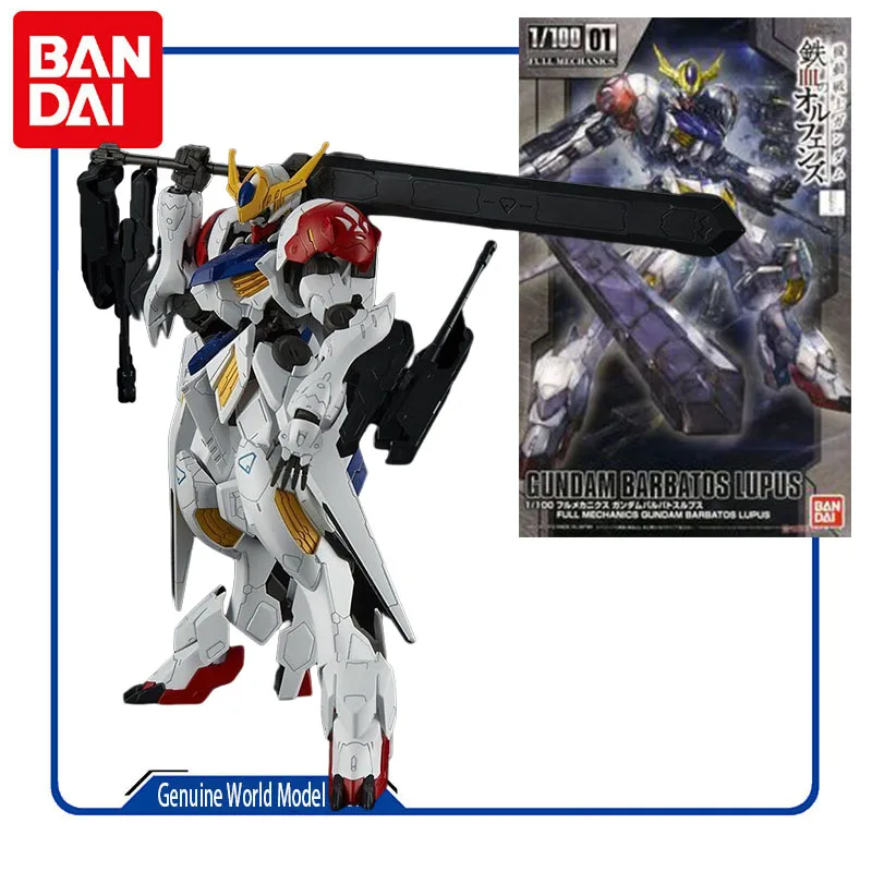 

Набор оригинальных моделей Bandai GUNDAM HG GUNDAM BARBATOS LUPUS 1/100, аниме экшн-фигурка в сборе, модель для мальчиков