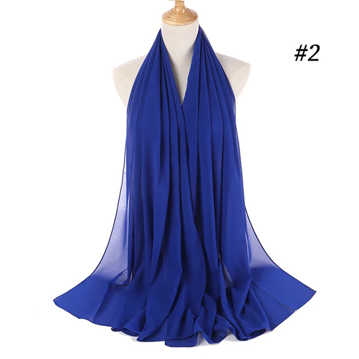 

2021 Chiffon Hijab Muslim Scarf Women Fashion Islamic Shawls Wrap Solid Color Headband Hijabs Wrap Headscarf Scarves 61 Colors