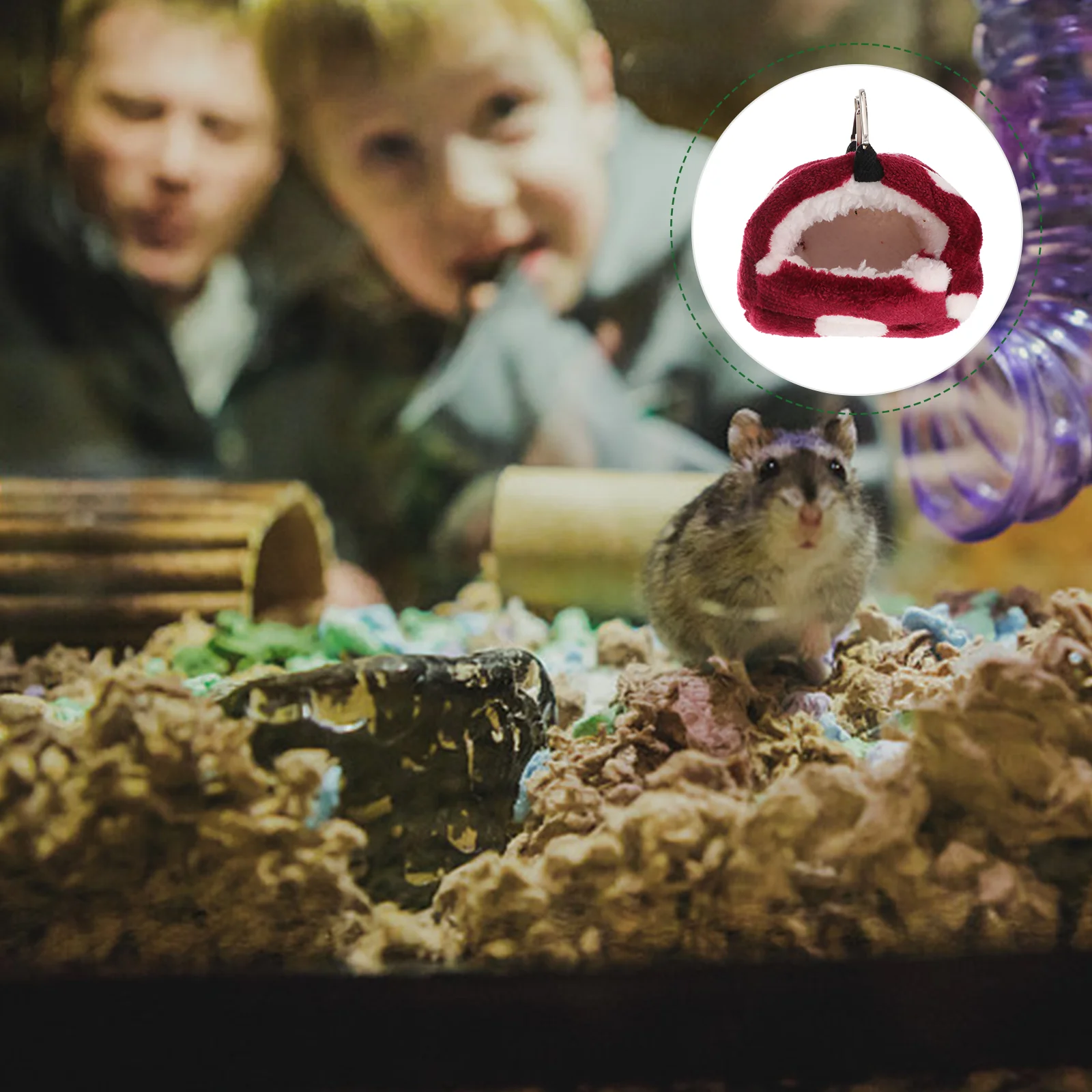 

Guineahammock Animal Bed Hamster House Hideout Hut Cage Accessories Warm Cave Rabbit Chinchilla Rat Parrots Winter Fleece