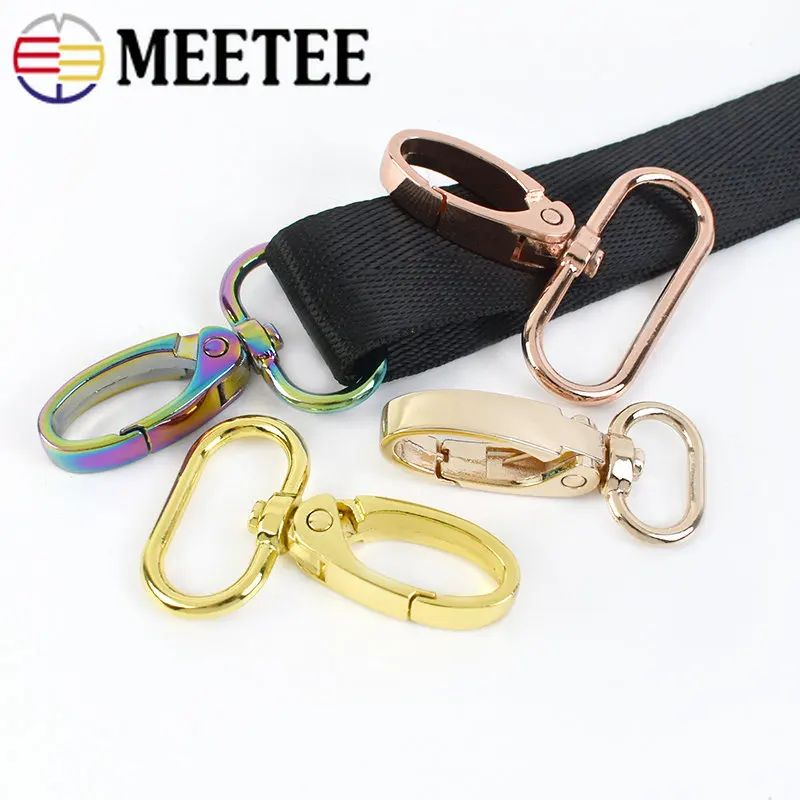 20Pcs Meetee 16/20/26/32/38mm Metal Buckles Swivel Lobster Clasp Dog Collar Strap Buckle Carabiner Snap Hook DIY Bags Accessory images - 6