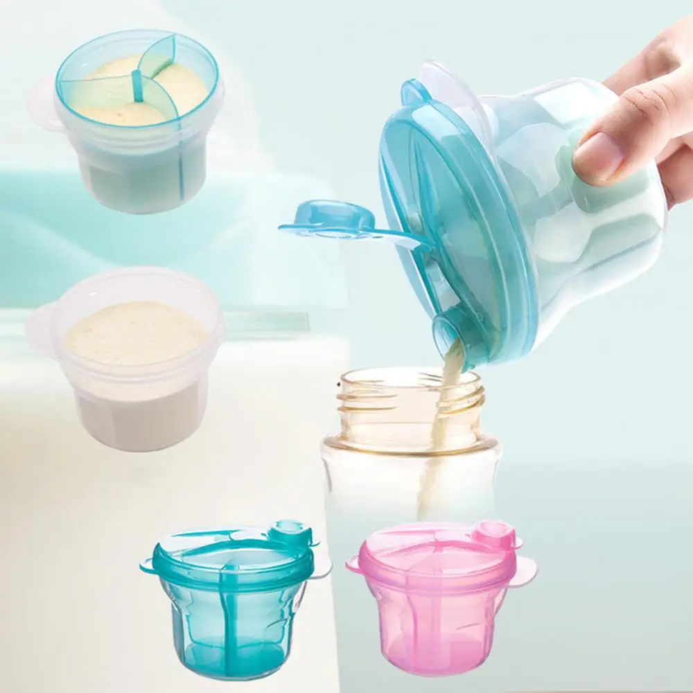3 Grid Portable Milk Powder Formula Dispenser BPA Free Food 