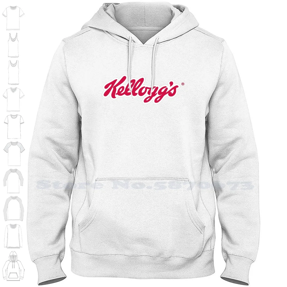 Повседневная одежда с логотипом Kelloggs свитшот 100% хлопок худи графическим