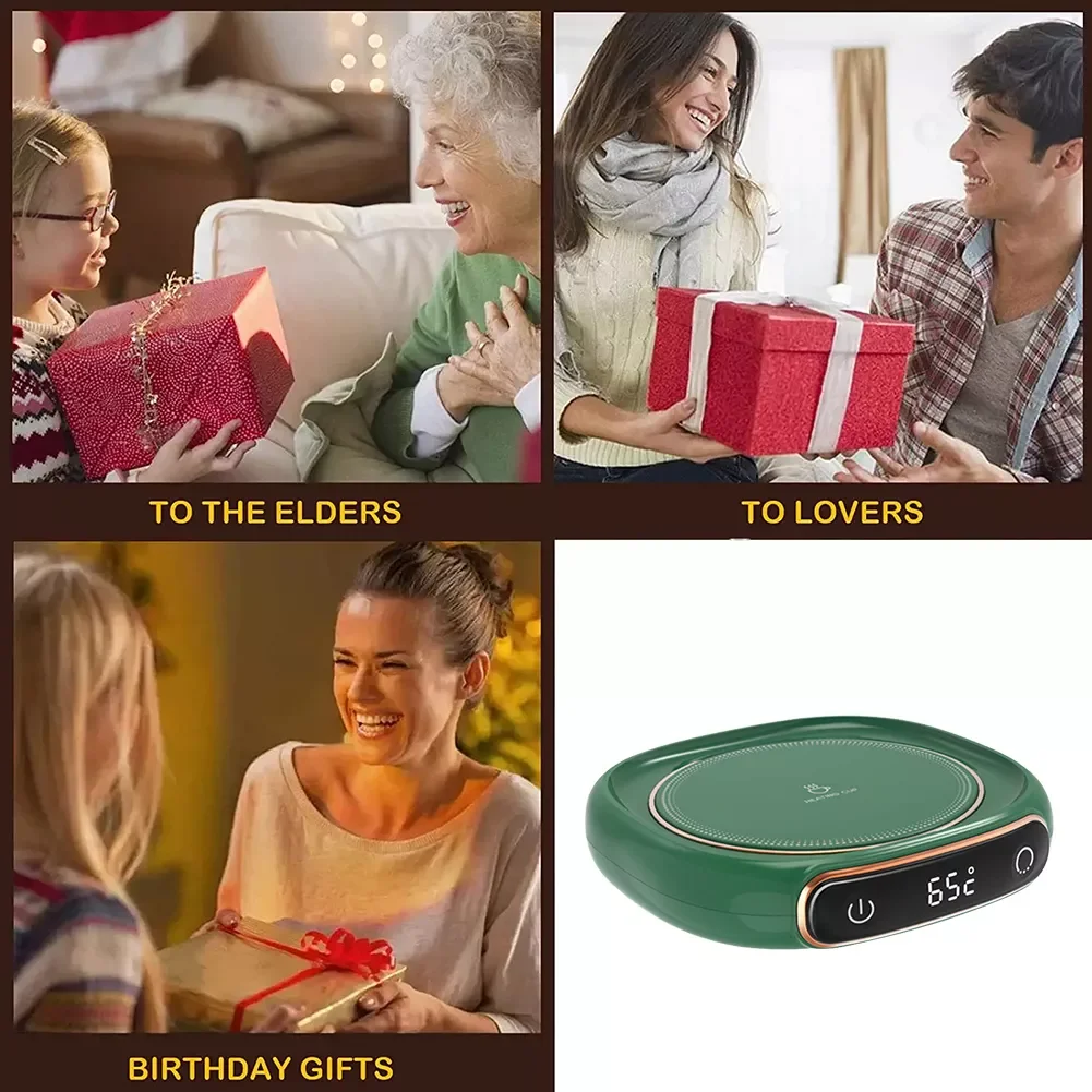 

Portable Mug Heating Coaster Energy Saving USB Smart Water Heating Pad Safety Lightweight Practical Gadgets for Tea Milk Coffee