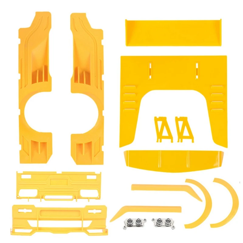 

Wide Body Low Lying Large Surrounded Tail Wing Spoiler Set For WPL D12 1/10 RC Car Upgrade Parts Decoration Kit