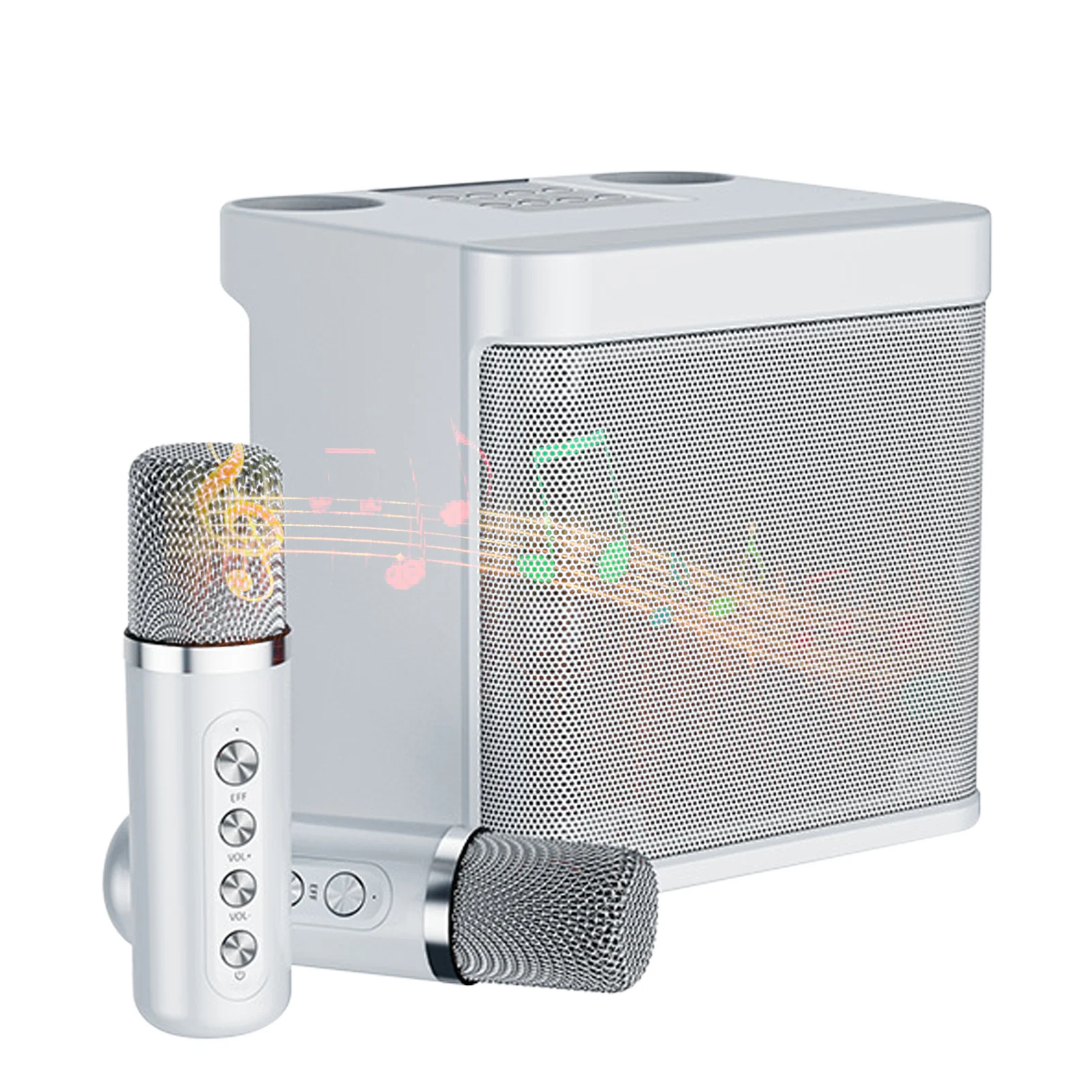 

Wireless Karaoke Machine Portable Karaoke System Speaker Family Party Singing Artifact Fun Voice Changing Function 2 Wireless