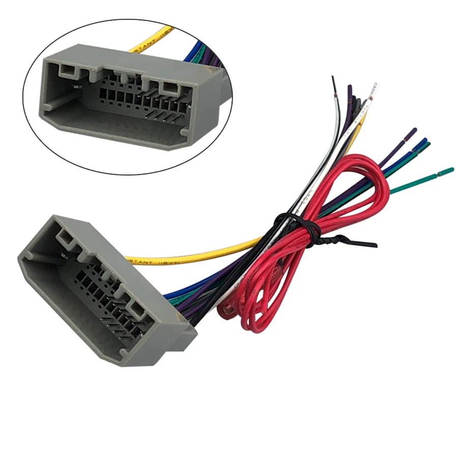

Plastic 11Pin Car Stereo Harness Speaker Cable Male Plug Fit for Chrysler
