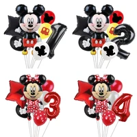 1set mouse party balloons minnie balloons 32 number balloon baby shower birthday party decorations kids toy gifts