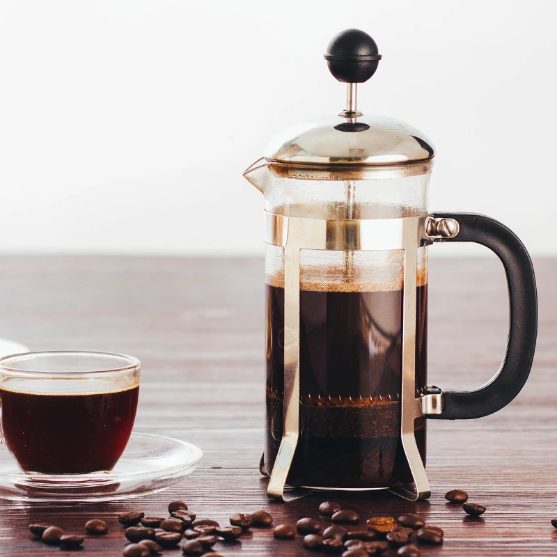 

Coffee Pot Practical Coffee Maker Multifunctional Durable Coffee Kettle Teapot Stainless Steel Glass Coffeeware