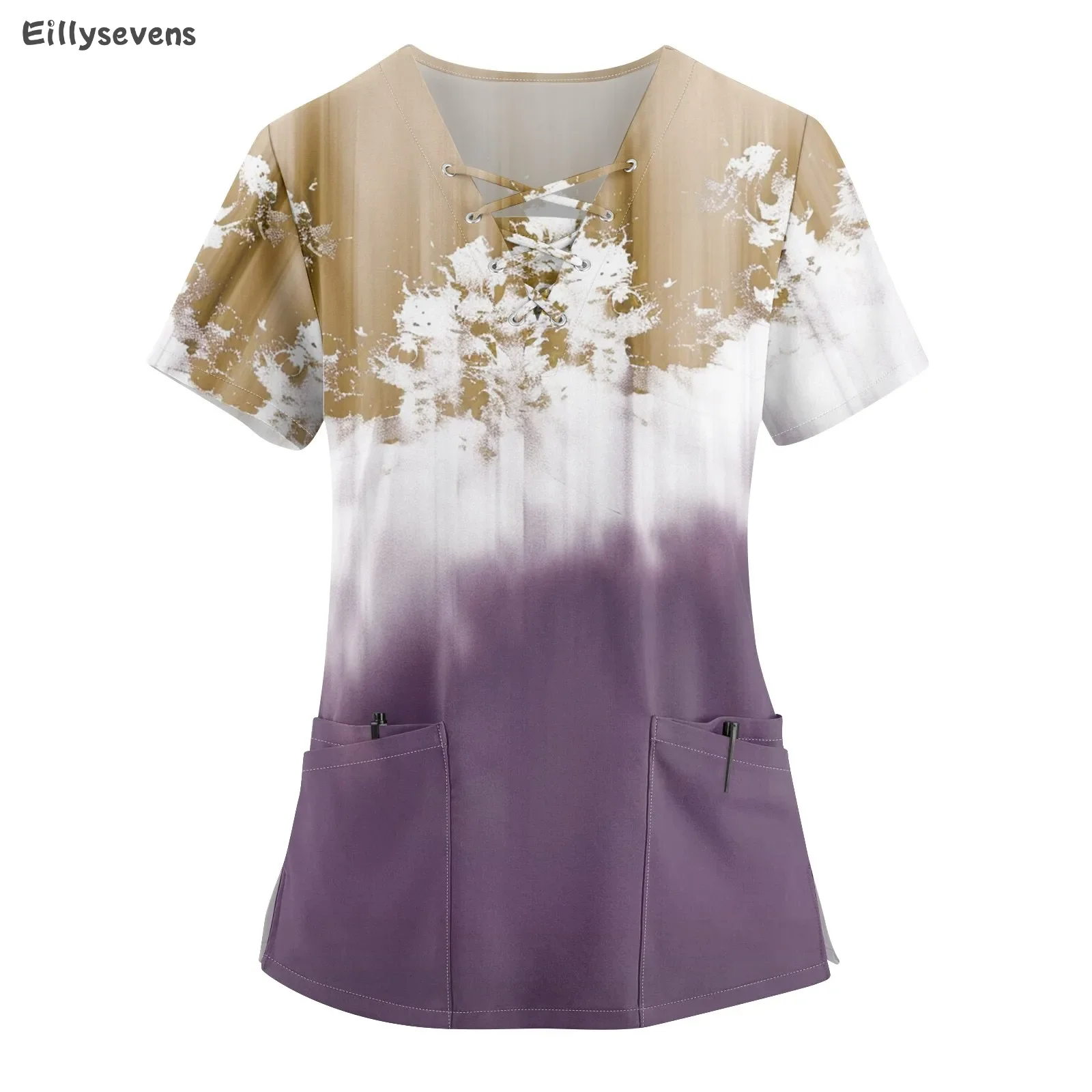 Рабочая униформа с принтом больших размеров топы для женщин забавные футболки