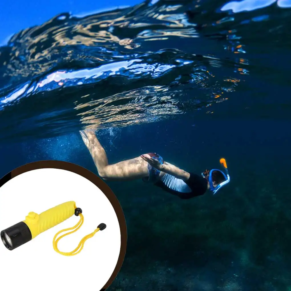 

Diving Flashlight IP68 Waterproof Portable Torch Adjustable Lantern Handheld Light Camping Fishing Lamp Power Bank