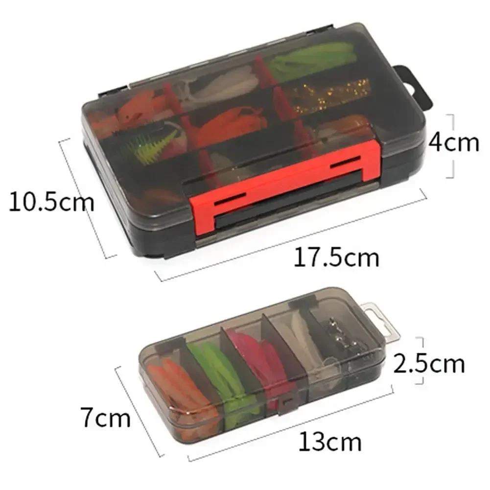 Металлическая коробка 75 шт./35 шт. мягкая приманка набор приманок для дорожного