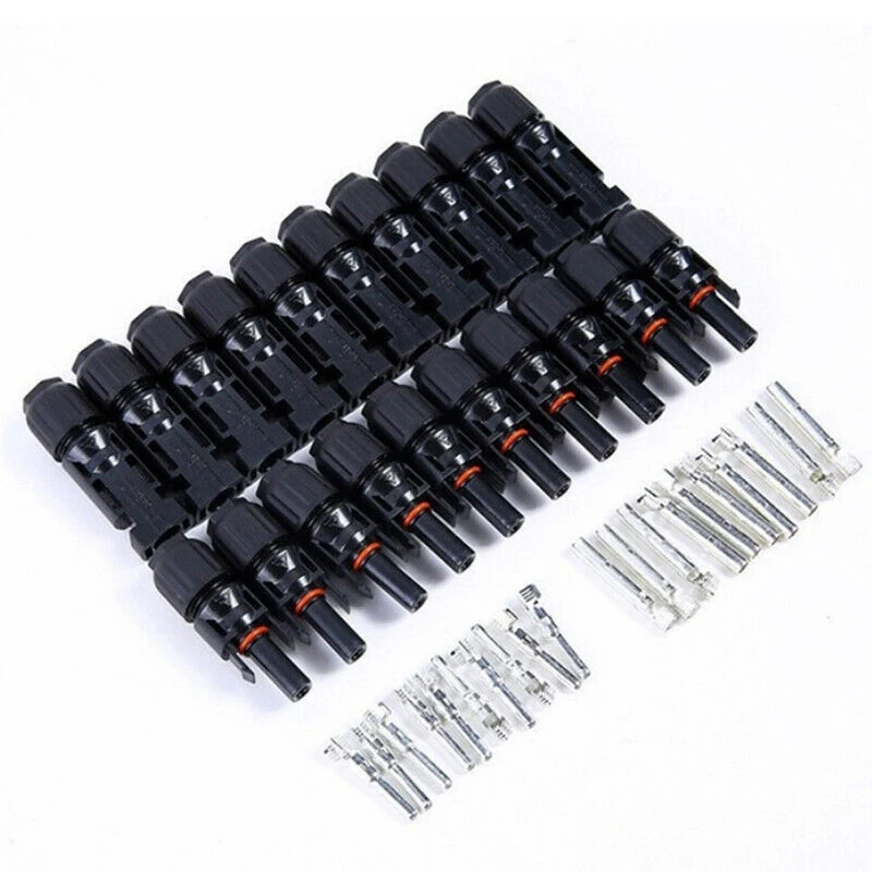 

10 Sets Solar Panel Cable Connectors 30A Male Female M/F Wire Cable Connector Solar Panel IP67 Waterproof Adapter