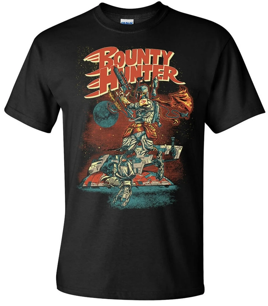 

Boba Fett Classic County Hunter Adults Unisex Black T-Shirt