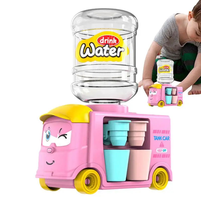 

Мини-диспенсер для воды, питьевой фонтан, кухонная игрушка для детей, подарок, детский мультяшный маленький поезд, питьевая вода