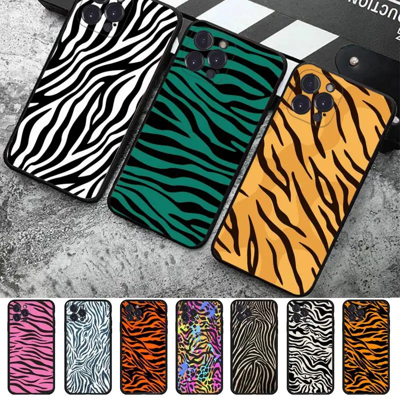 

Cow Zebra Phone Case For iPhone 14 11 12 13 Mini Pro XS Max Cover 6 7 8 Plus X XR SE 2020 Funda Shell