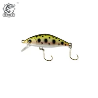 1pcs japanese design sinking minnow fishing lure 45mm 4g artificial plastic hard bait for trout bass perch pike fishing tackle
