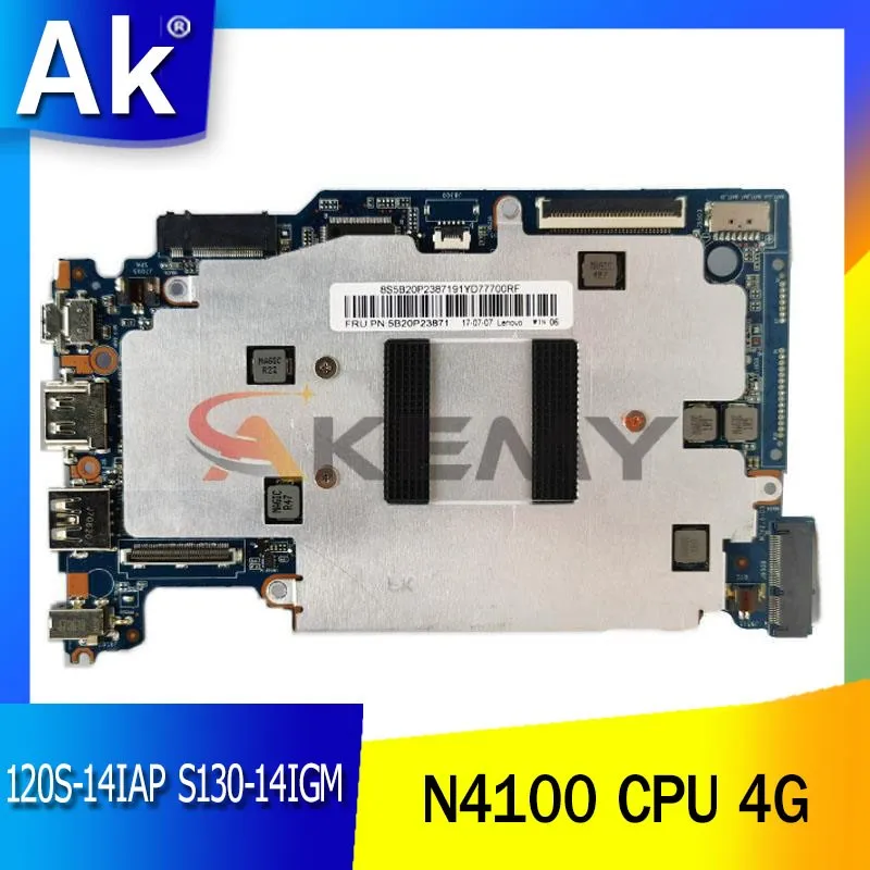 

For Lenovo 120S-14IAP S130-14IGM notebook motherboard CPU N4100 RAM 4GB with M2 HDD interface tested 100% work