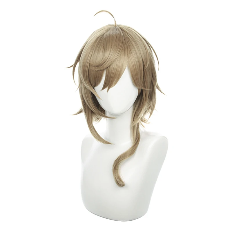 

Youtuber Kanae Cosplay Wig Vtuber Short Brown Heat Resistant Synthetic Hair Wig + Free Wig Cap
