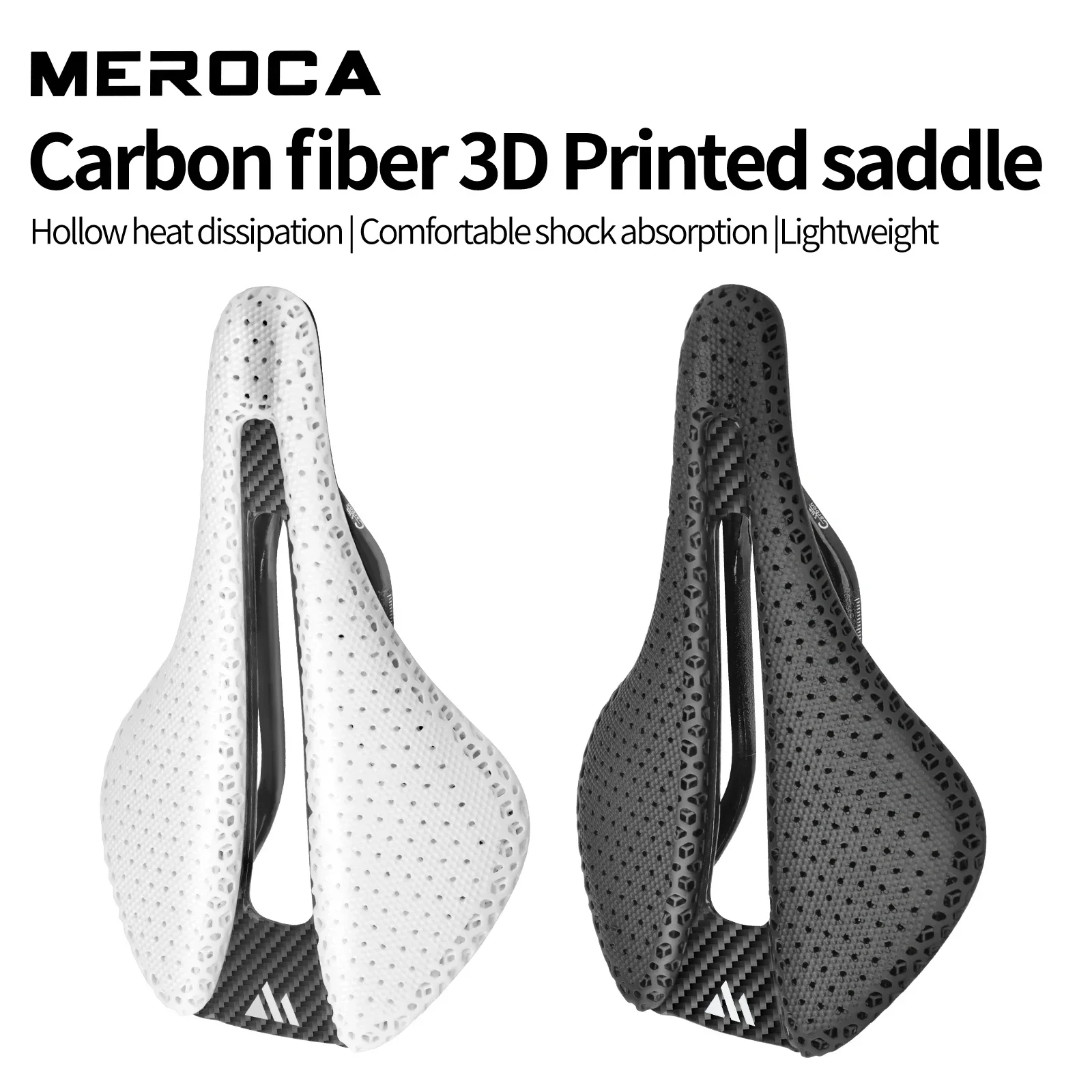 MEROCA UltraLight 157 г углеродное волокно с 3D принтом велосипедное седло для гоночного